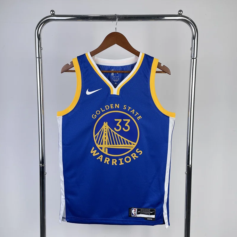 2023 Season Golden State Warriors away blue #33 Wiseman