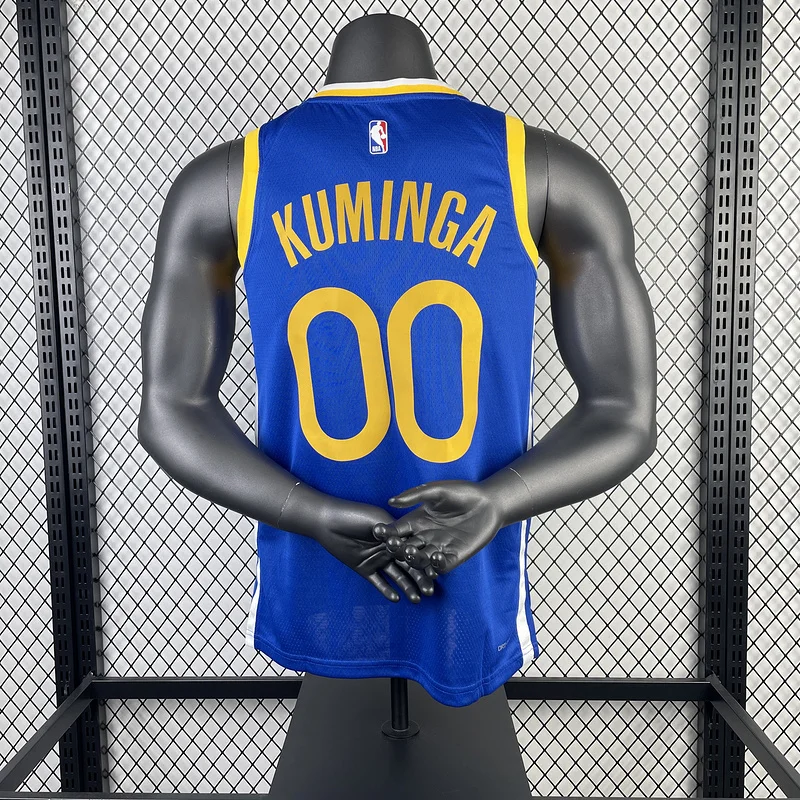 2023 Season Golden State Warriors away blue #00 Kuminga