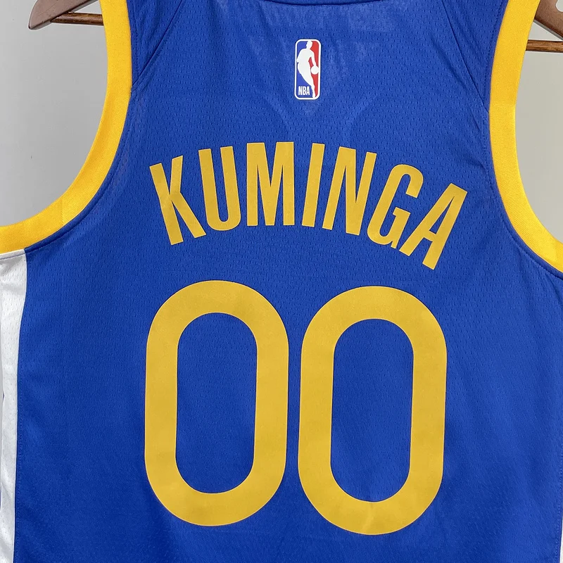 2023 Season Golden State Warriors away blue #00 Kuminga