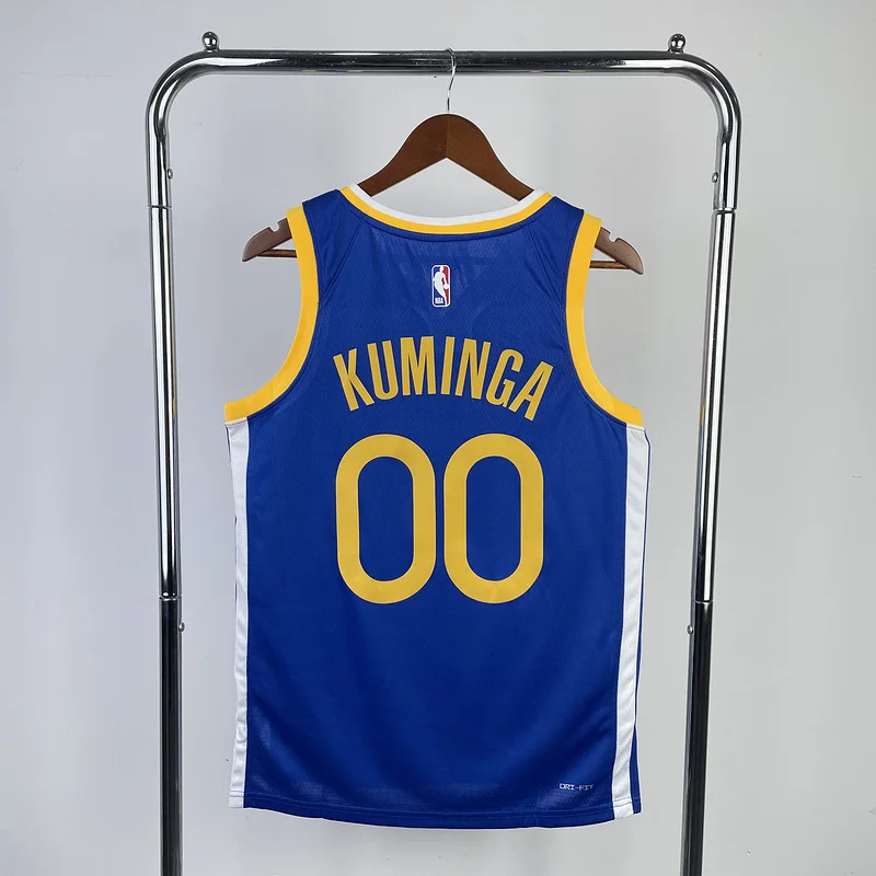 2023 Season Golden State Warriors away blue #00 Kuminga