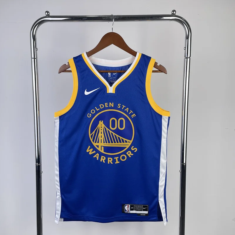 2023 Season Golden State Warriors away blue #00 Kuminga