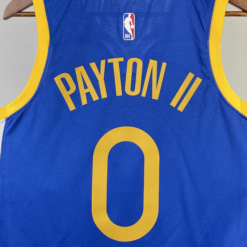 2023 Season Golden State Warriors away blue #0 Payton