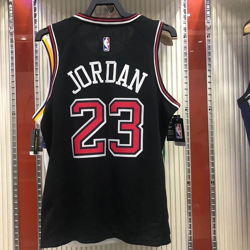 NBA Chicago Bulls Basketball jersey round neck black #23 Jordan