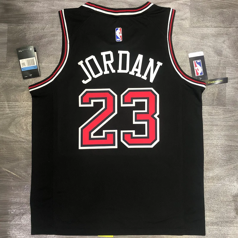 NBA Chicago Bulls Basketball jersey round neck black #23 Jordan