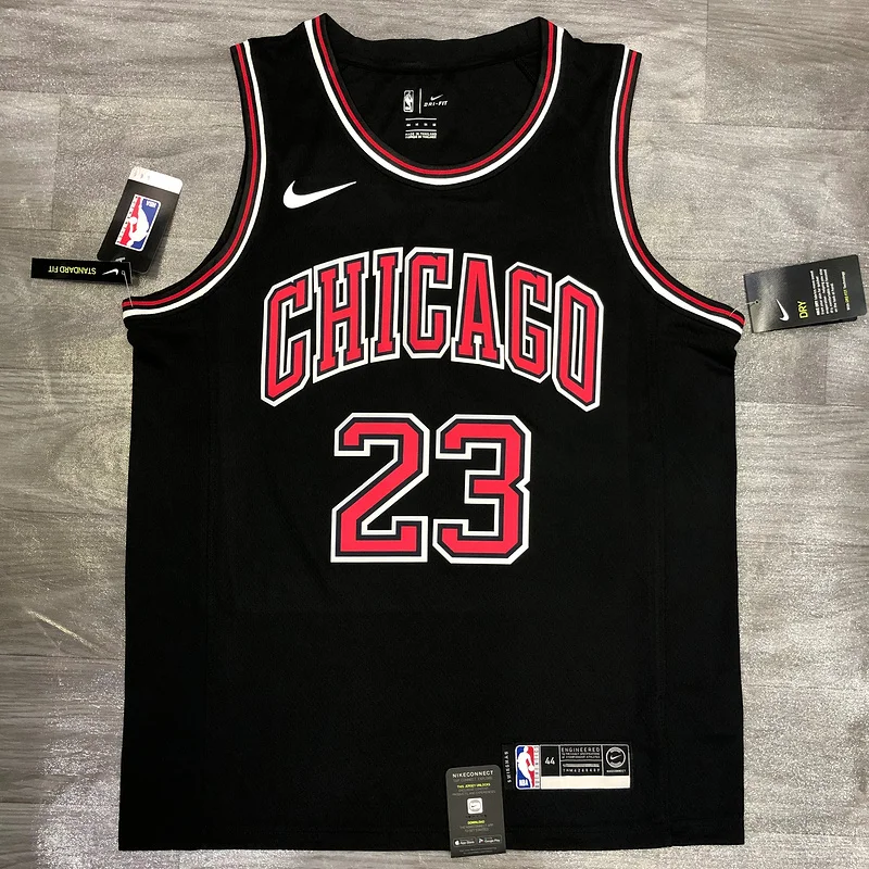 NBA Chicago Bulls Basketball jersey round neck black #23 Jordan