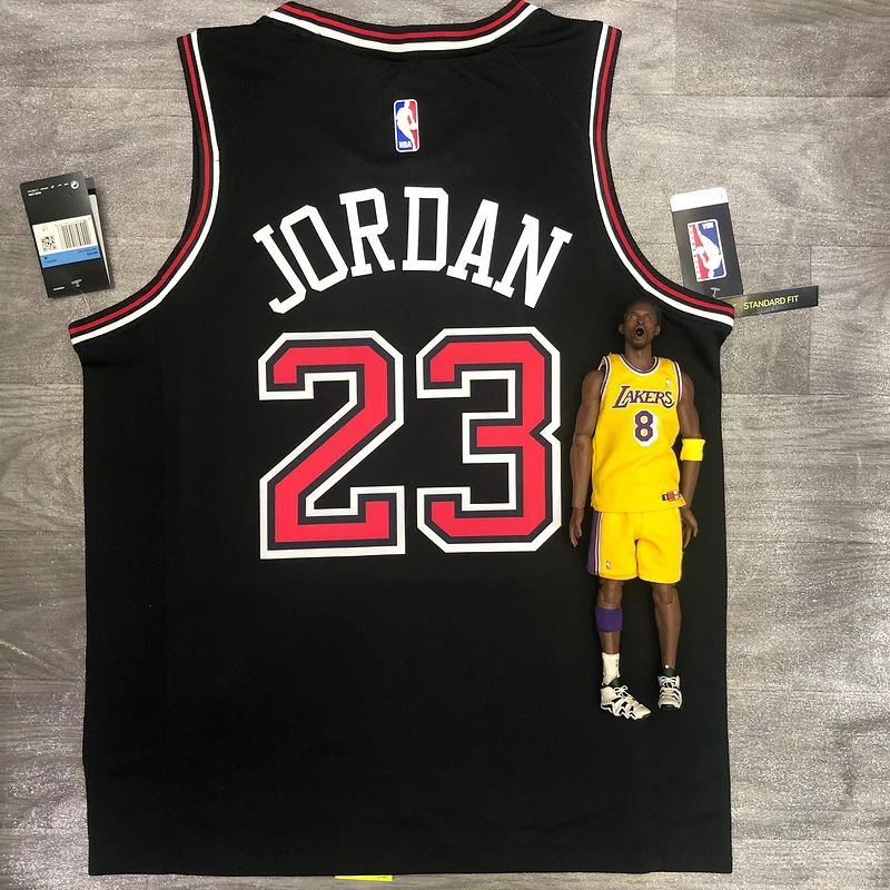 NBA Chicago Bulls Basketball jersey round neck black #23 Jordan