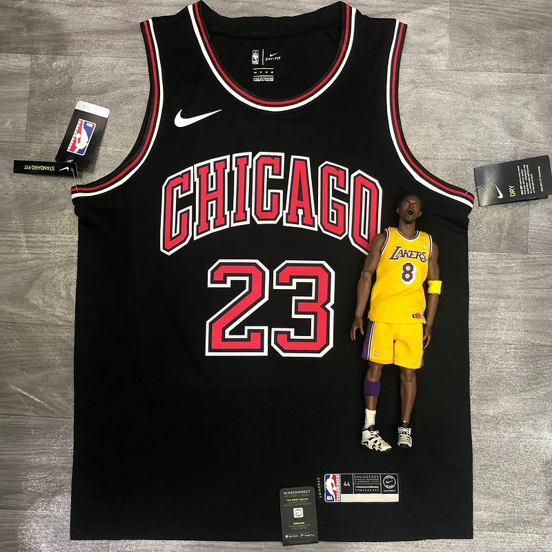 NBA Chicago Bulls Basketball jersey round neck black #23 Jordan