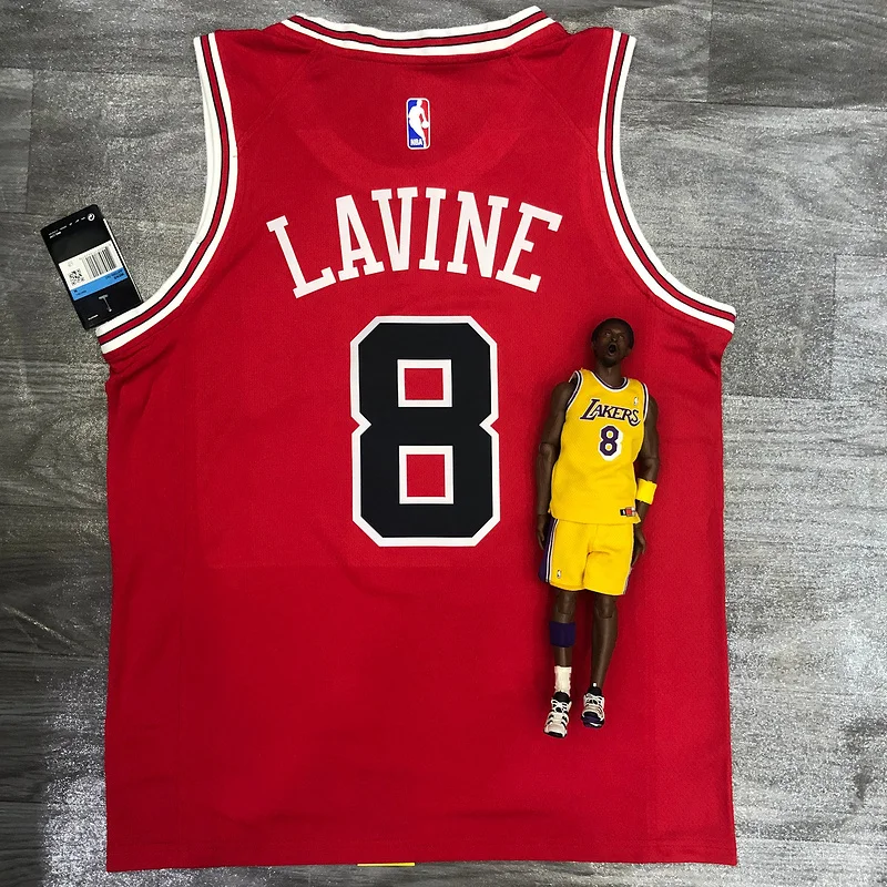 NBA Chicago Bulls Basketball jersey round neck red #8 LAVINE