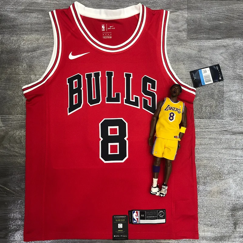 NBA Chicago Bulls Basketball jersey round neck red #8 LAVINE