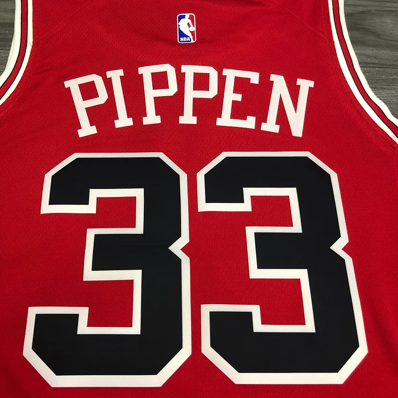 NBA Chicago Bulls Basketball jersey round neck red #33 PIPPEN