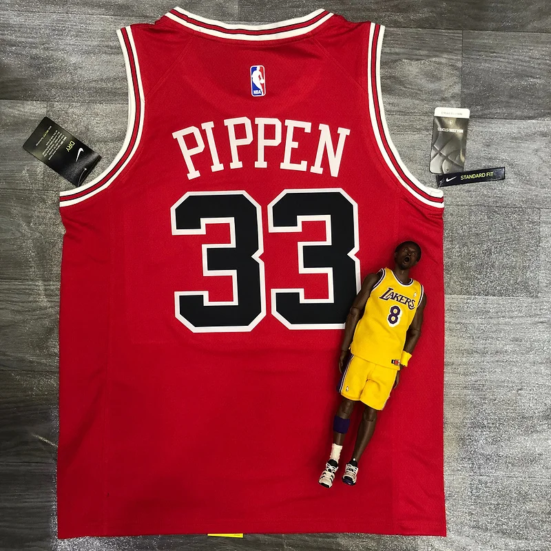 NBA Chicago Bulls Basketball jersey round neck red #33 PIPPEN