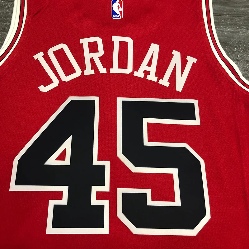 NBA Chicago Bulls Basketball jersey round neck red #45 Jordan