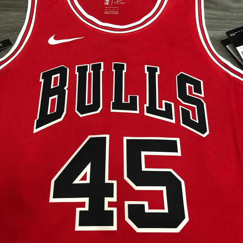 NBA Chicago Bulls Basketball jersey round neck red #45 Jordan