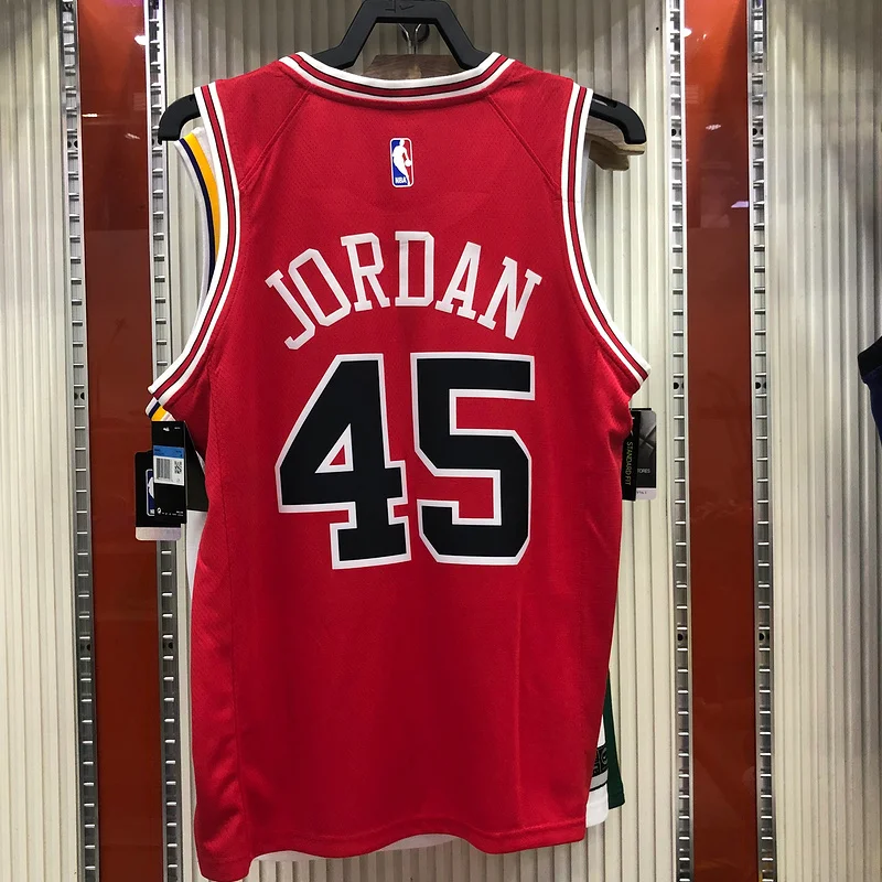 NBA Chicago Bulls Basketball jersey round neck red #45 Jordan