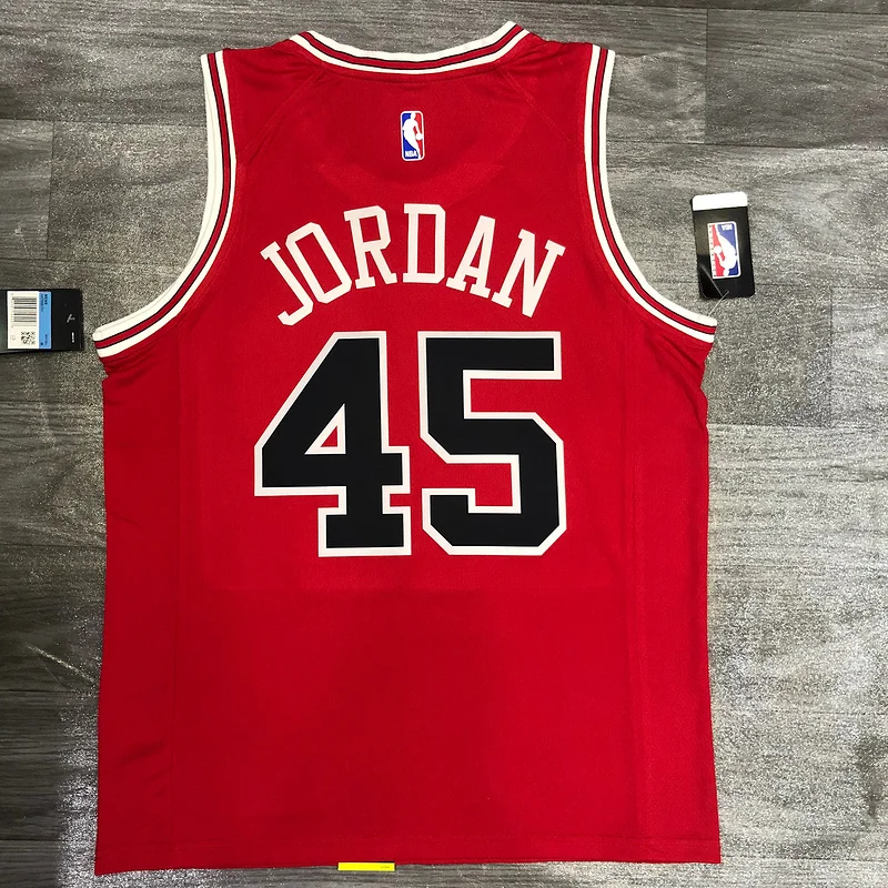 NBA Chicago Bulls Basketball jersey round neck red #45 Jordan