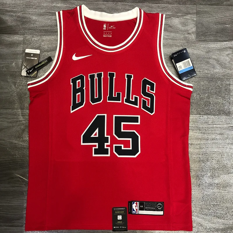 NBA Chicago Bulls Basketball jersey round neck red #45 Jordan