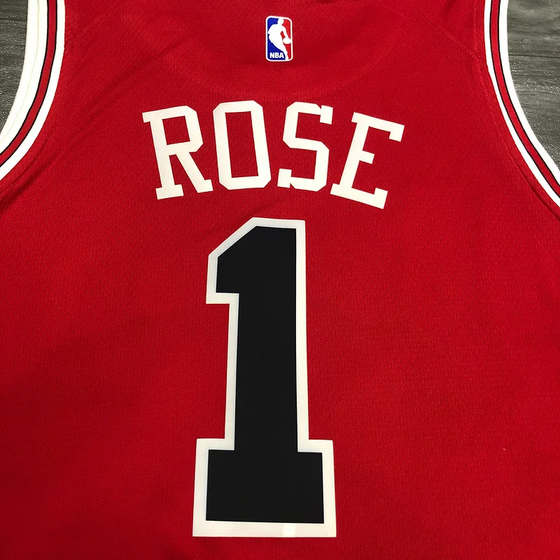 NBA Chicago Bulls Basketball jersey round neck red #1 ROSE