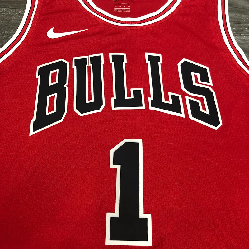 NBA Chicago Bulls Basketball jersey round neck red #1 ROSE