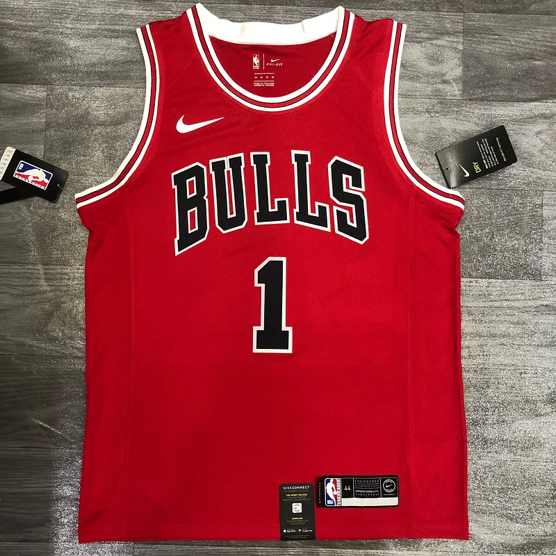 NBA Chicago Bulls Basketball jersey round neck red #1 ROSE