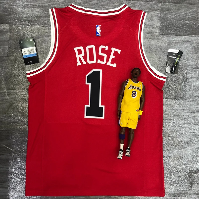 NBA Chicago Bulls Basketball jersey round neck red #1 ROSE