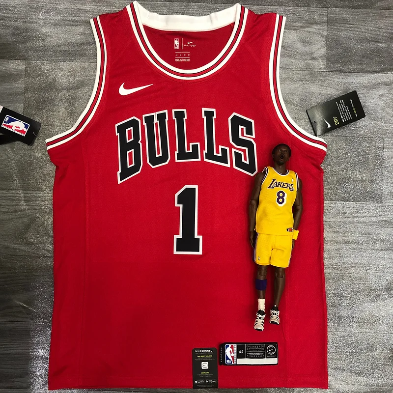 NBA Chicago Bulls Basketball jersey round neck red #1 ROSE