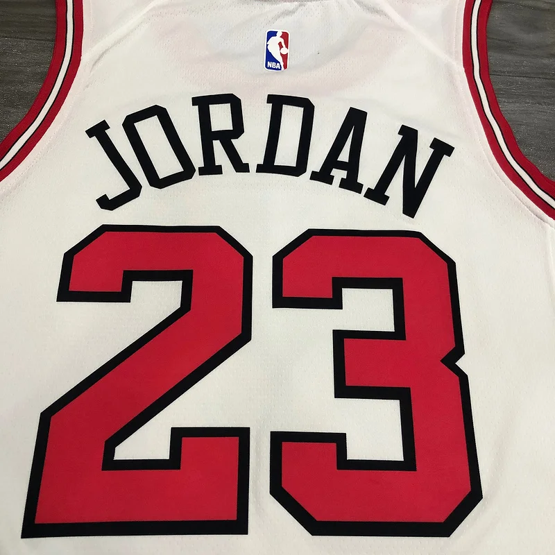 NBA Chicago Bulls Basketball jersey round neck white #23 Jordan