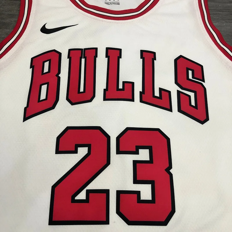 NBA Chicago Bulls Basketball jersey round neck white #23 Jordan