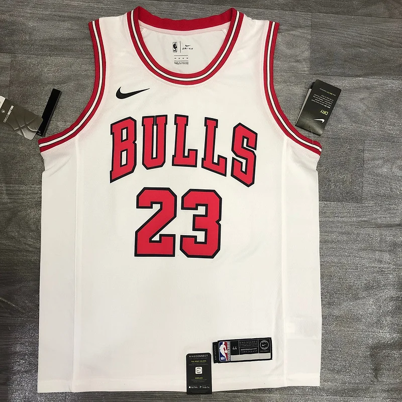 NBA Chicago Bulls Basketball jersey round neck white #23 Jordan