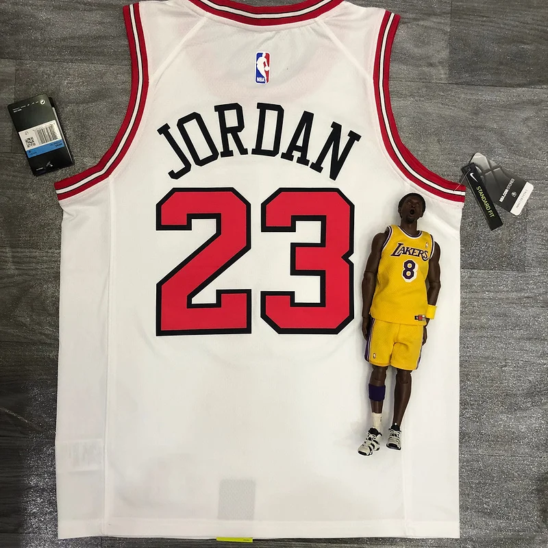 NBA Chicago Bulls Basketball jersey round neck white #23 Jordan