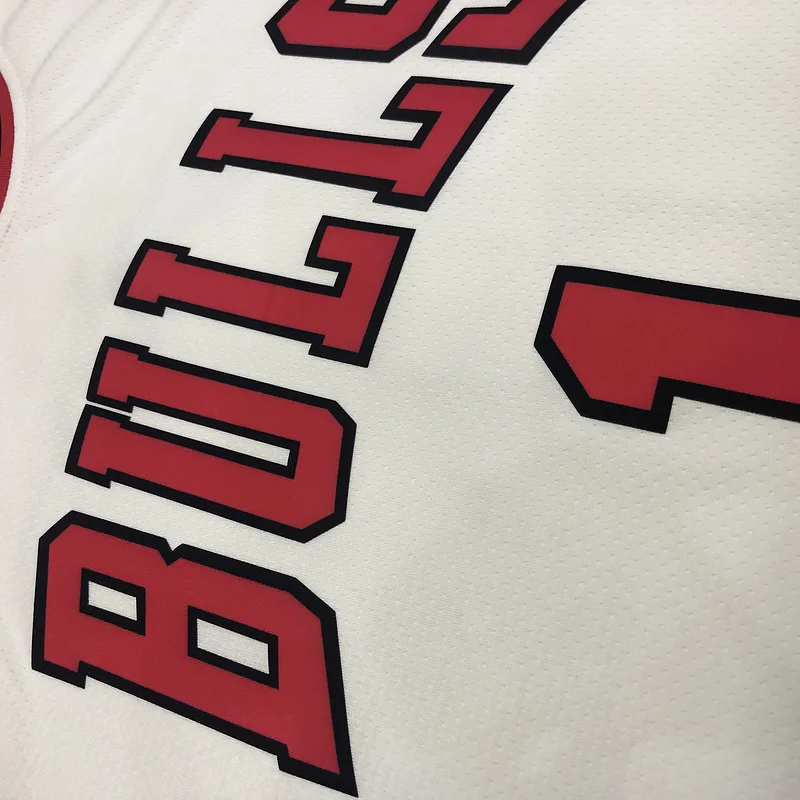 NBA Chicago Bulls Basketball jersey round neck white #1 ROSE