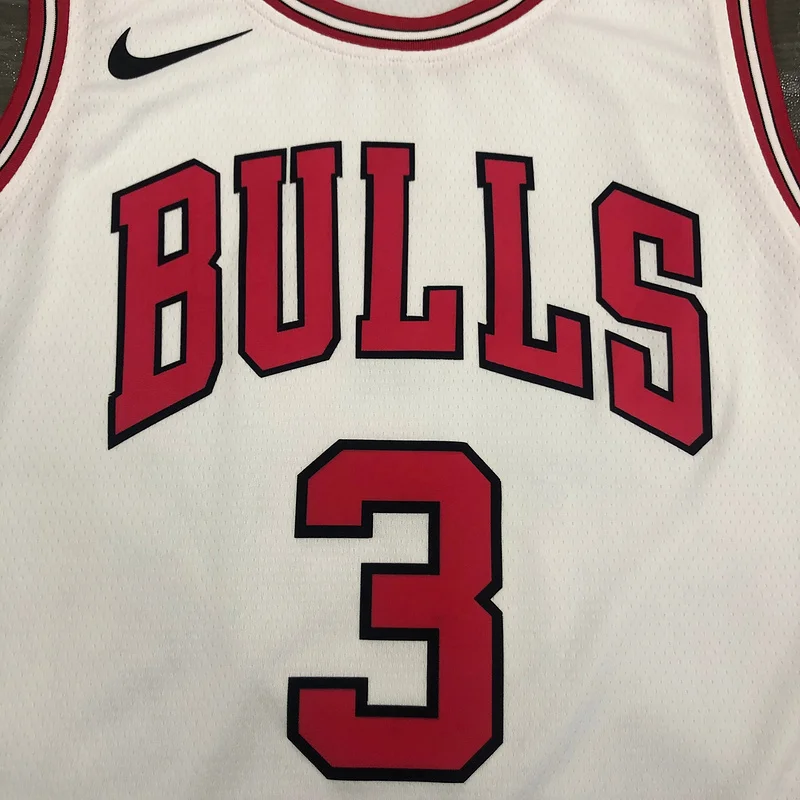 NBA Chicago Bulls Basketball jersey white #3 WADE