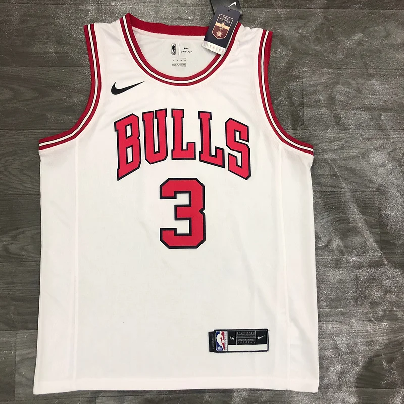 NBA Chicago Bulls Basketball jersey white #3 WADE