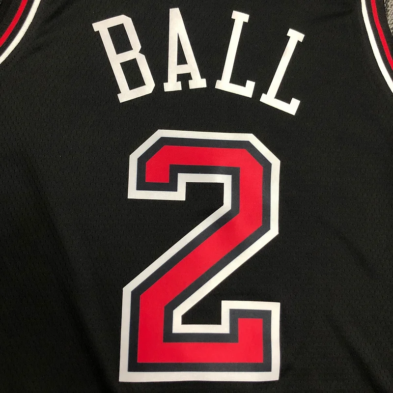 NBA Chicago Bulls Basketball jersey black #2 BALL