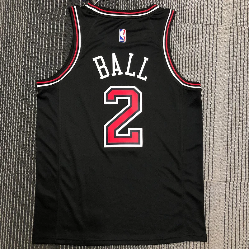 NBA Chicago Bulls Basketball jersey black #2 BALL