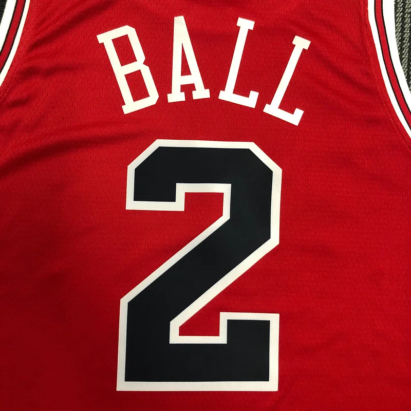 NBA Chicago Bulls Basketball jersey red #2 BALL