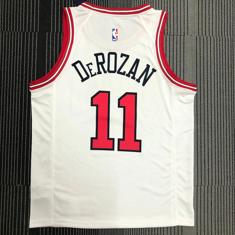 NBA Chicago Bulls Basketball jersey white #11 DeROZAN