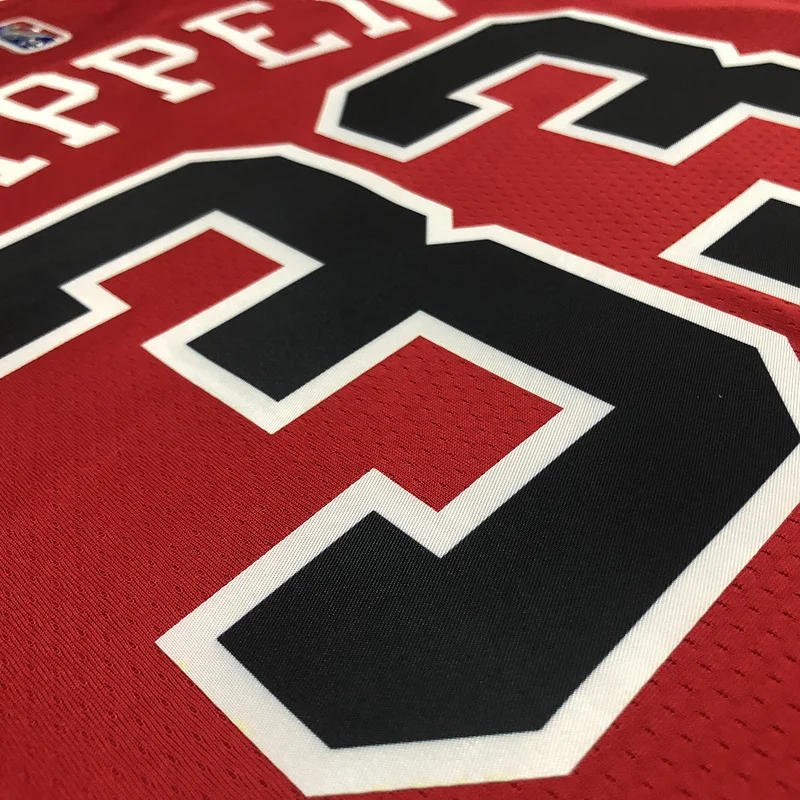 75th Anniversary NBA Chicago Bulls Basketball jersey red #33 PIPPEN