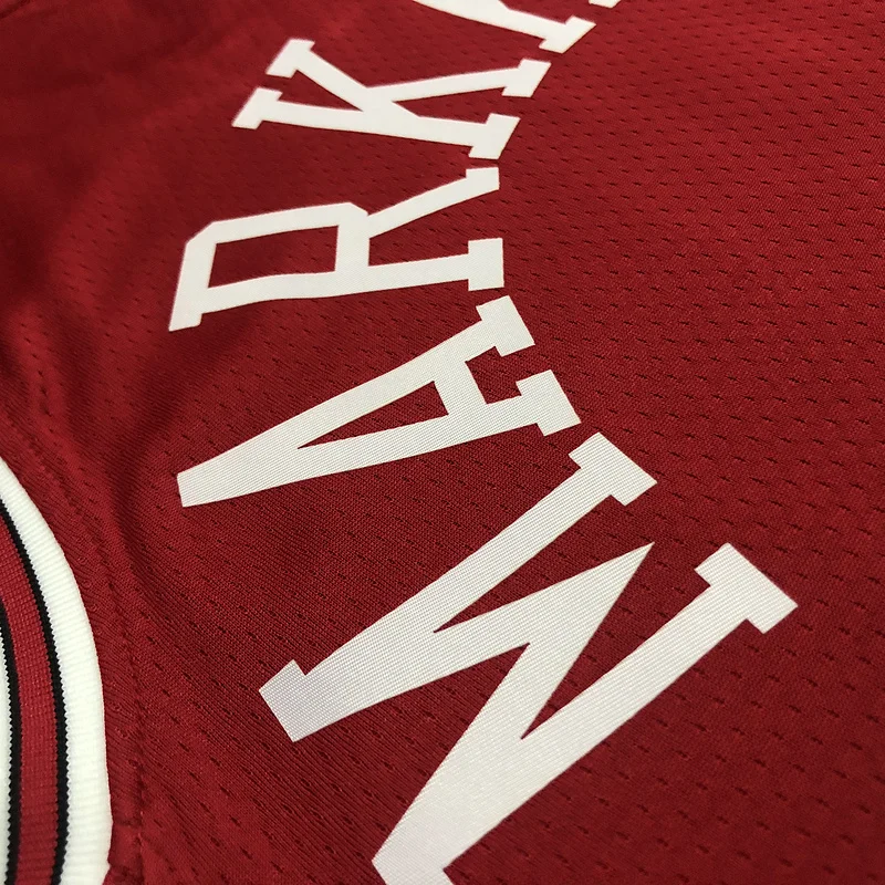 75th Anniversary NBA Chicago Bulls Basketball jersey red #24 MARKKANEN