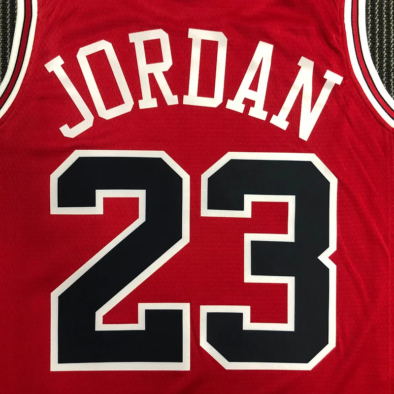 75th Anniversary NBA Chicago Bulls Basketball jersey red #23 Jordan