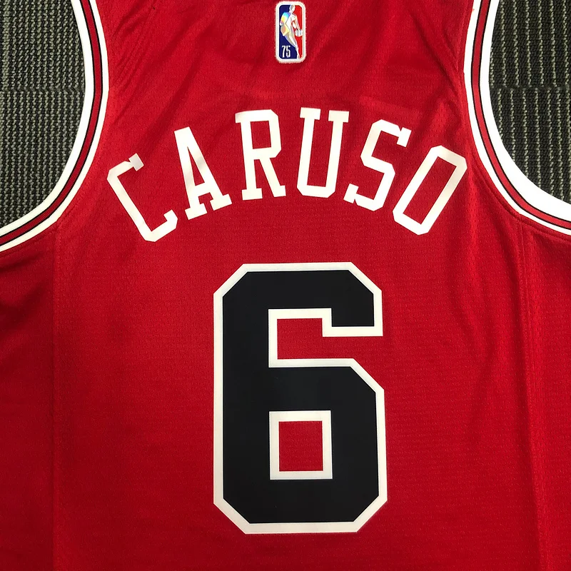 75th Anniversary NBA Chicago Bulls Basketball jersey #6 CARUSO