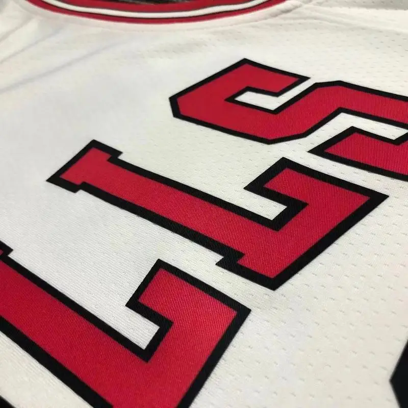 75th Anniversary NBA Chicago Bulls Basketball jersey white #3 WADE