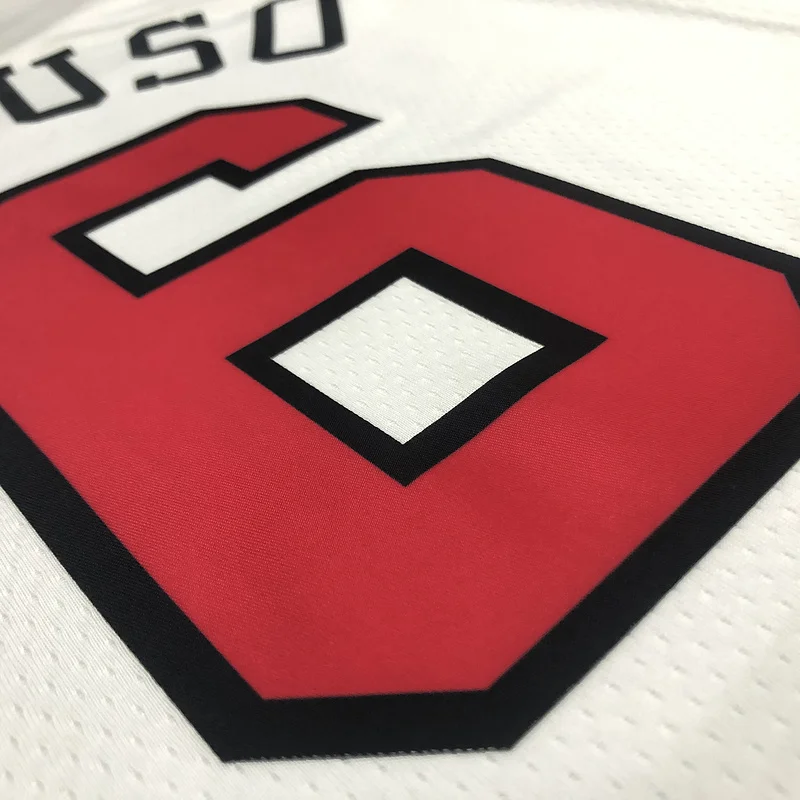 75th Anniversary NBA Chicago Bulls Basketball jersey white #6 CARUSO