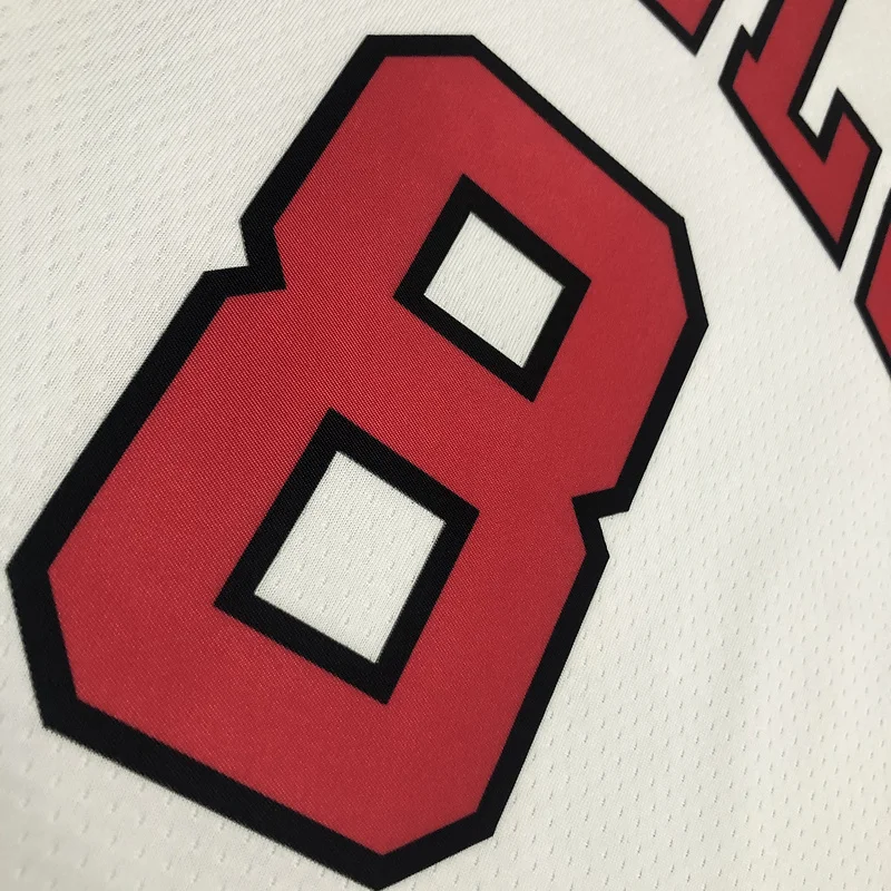 75th Anniversary NBA Chicago Bulls Basketball jersey white #8 LAVINE