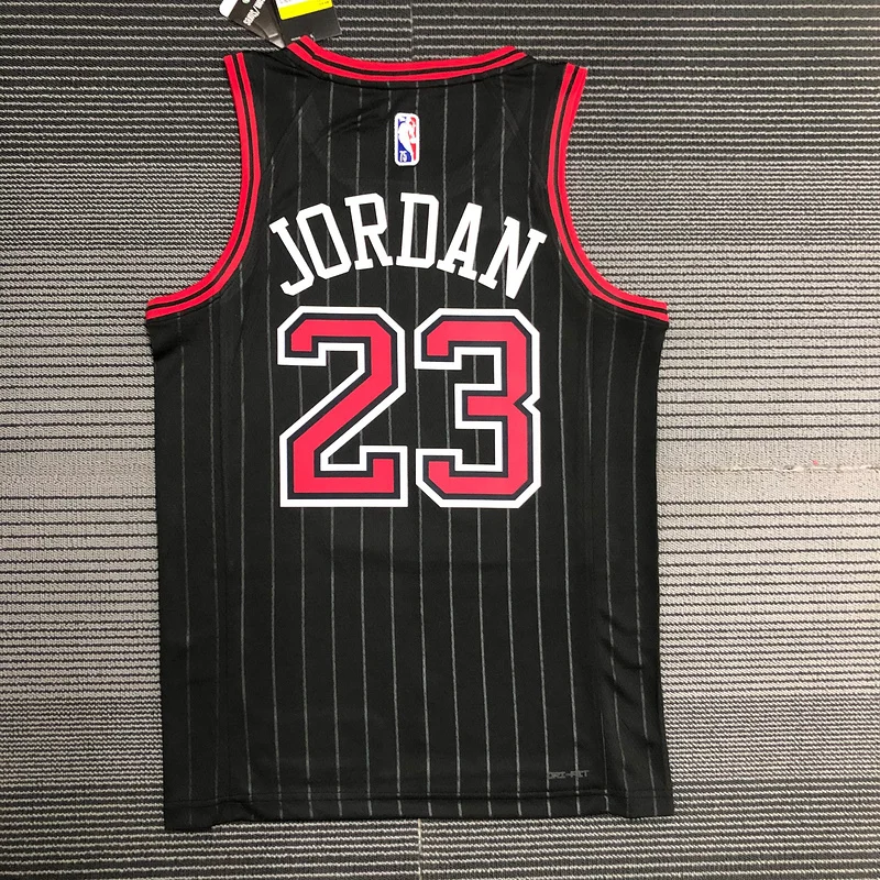 75th Anniversary NBA Chicago Bulls Basketball jersey Flyer style #23 Jordan