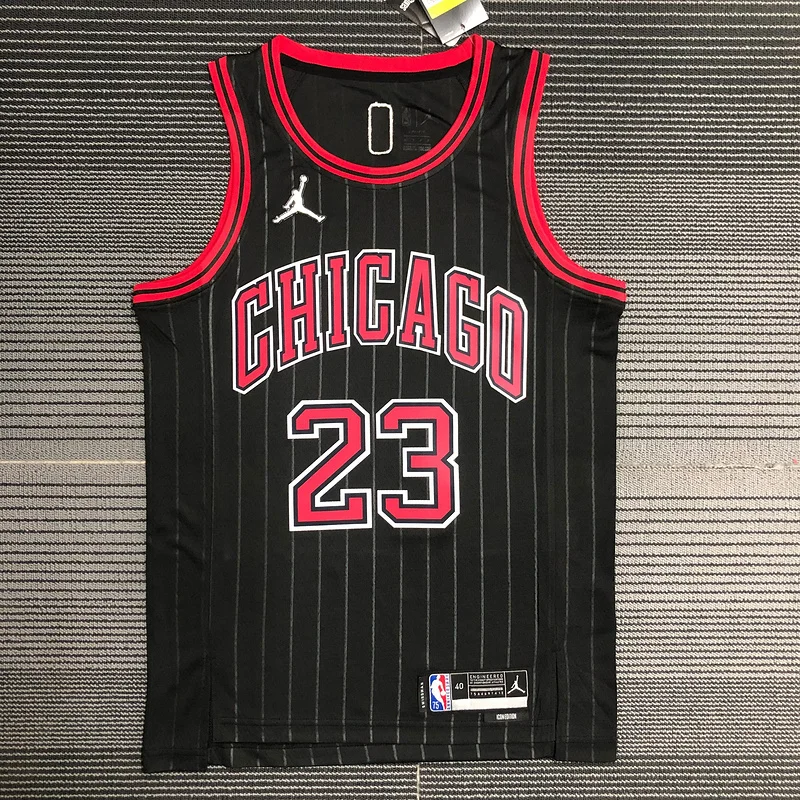 75th Anniversary NBA Chicago Bulls Basketball jersey Flyer style #23 Jordan