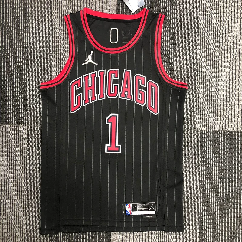 75th Anniversary NBA Chicago Bulls Basketball jersey Flyer style #1 ROSE