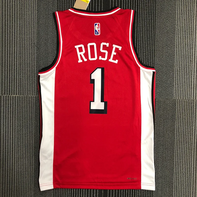 2022 Season NBA Chicago Bulls Basketball jersey City version #1 ROSE