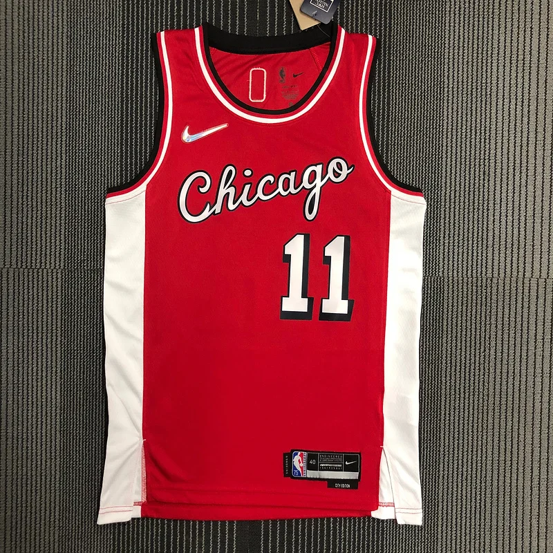 2022 Season NBA Chicago Bulls Basketball jersey City version #11 DeROZAN