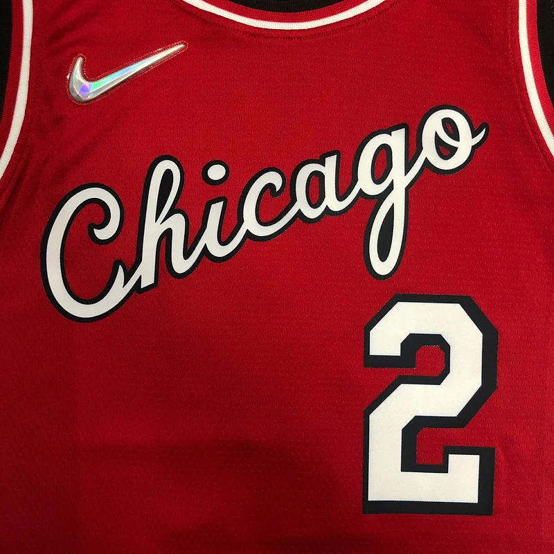 2022 Season NBA Chicago Bulls Basketball jersey City version #2 BALL