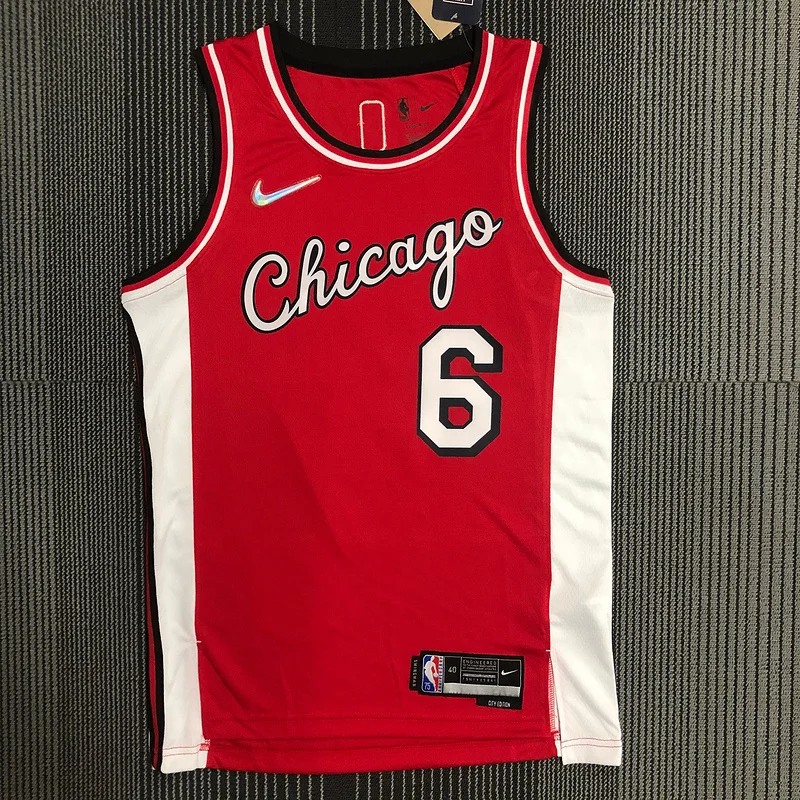 2022 Season NBA Chicago Bulls Basketball jersey City version #2 BALL